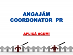 Angajăm Coordonator PR (timp redus de muncă)