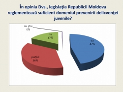 Rezultatele studiului: „Modele de prevenire a delincvenţei juvenile în Republica Moldova”