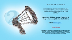 Vă invităm să participați, în calitate de vorbitor sau audient, la Conferința interuniversitară