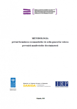 METODOLOGIA privind formularea recomandărilor de ordin general în vederea prevenirii manifestărilor discriminatorii