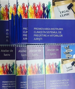 4 clinici juridice din țară reunite pentru a pune in discuție instruirea clinică in sistemul de pregătire al viitorilor juriști