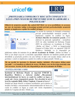 Buletin informativ al Institutului de Reforme Penale pentru perioada octombrie-decembrie 2020