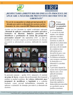 Buletin informativ al Institutului de Reforme Penale pentru perioada octombrie-decembrie 2020
