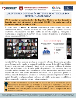 Buletin informativ al Institutului de Reforme Penale pentru perioada octombrie-decembrie 2020