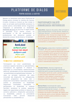 Buletinul informativ nr.3 „Consolidarea eficienței și accesului la justiție în Moldova”