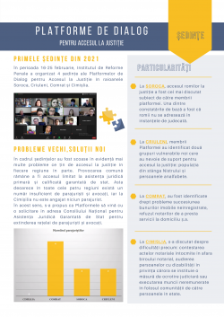 Buletinul informativ nr.3 „Consolidarea eficienței și accesului la justiție în Moldova”